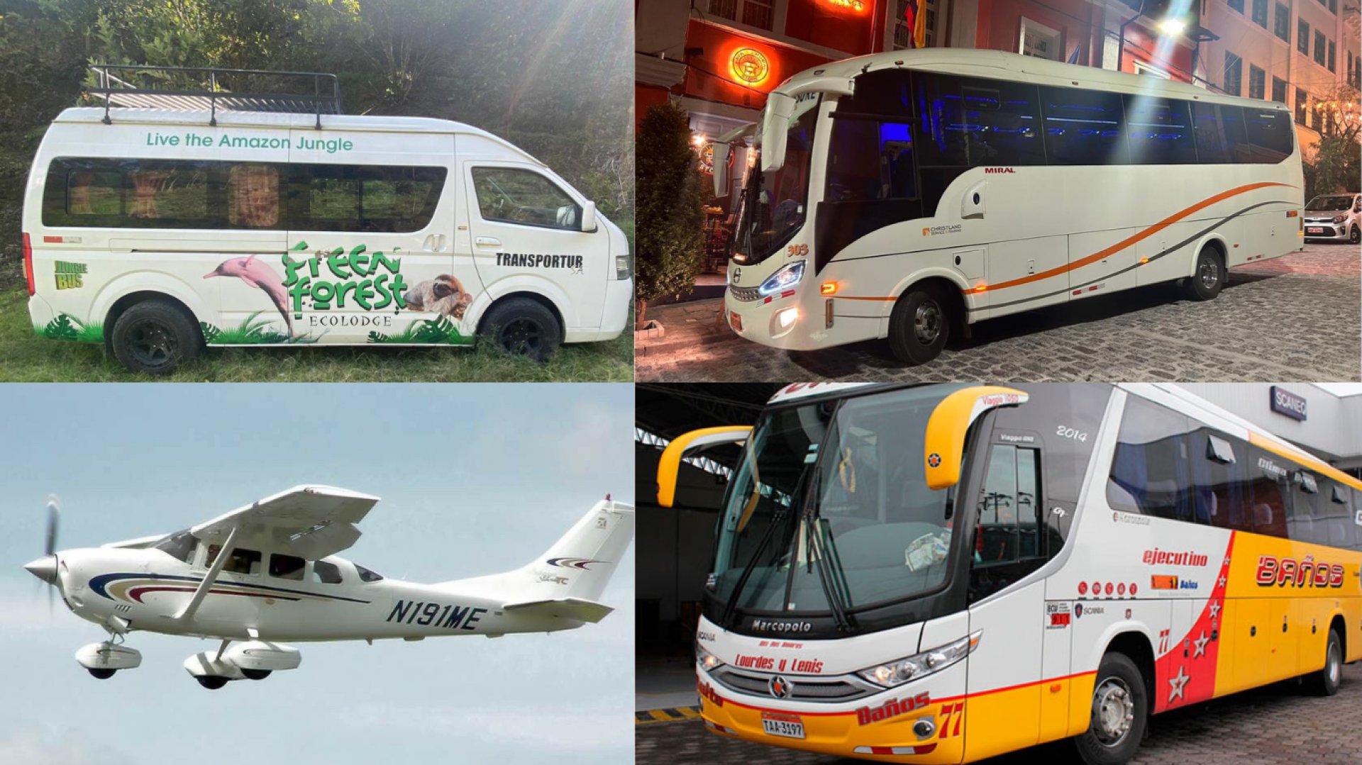 Transporte para Cuyabeno